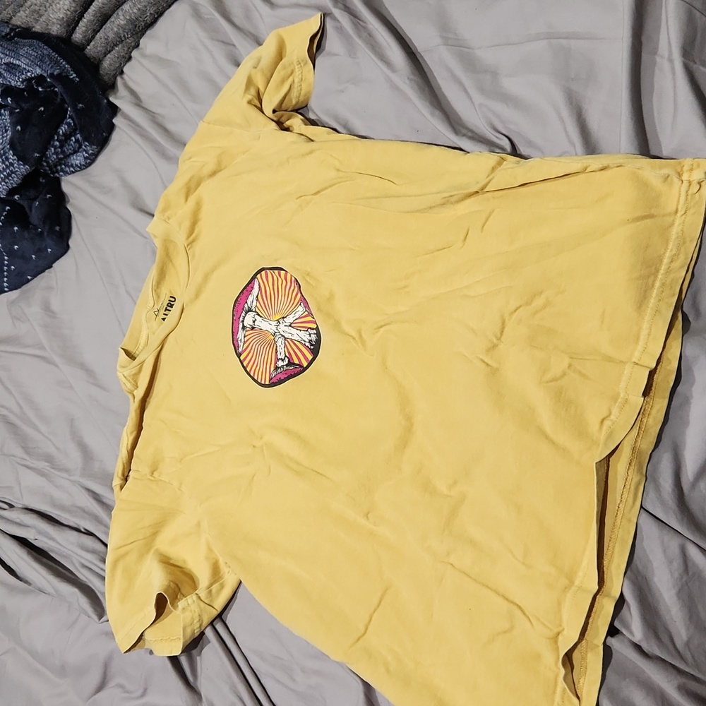 Yellow mushroom shirt